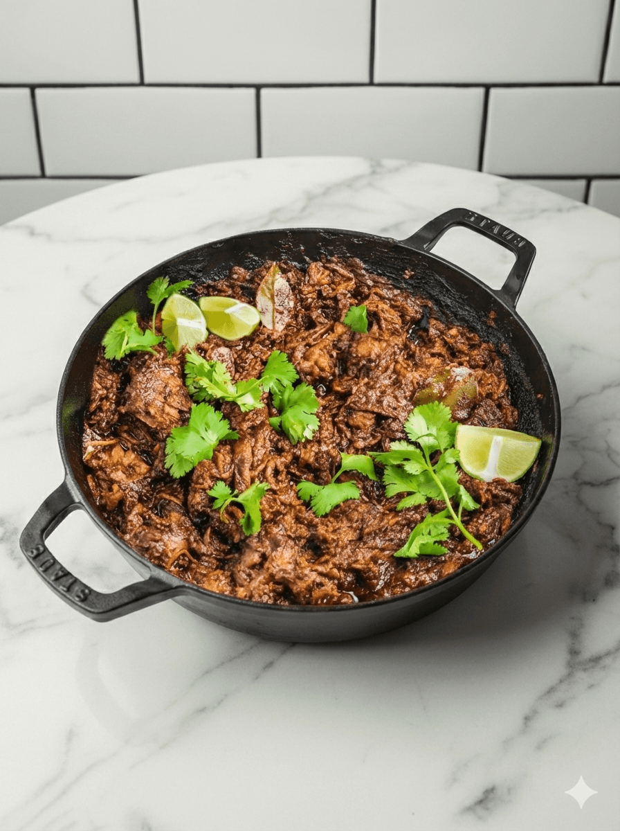 BARBACOA BEEF - Slow-cooked to perfection with authentic Mexican spices